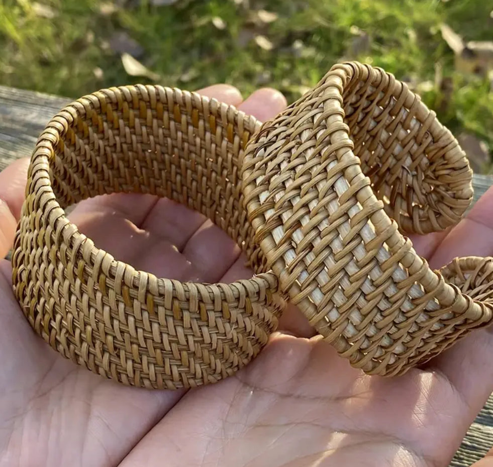 Rattan bracelets