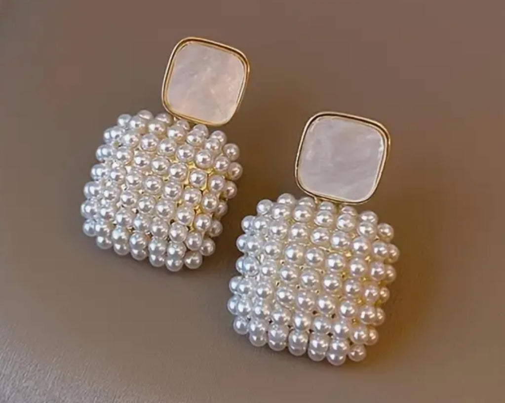 Pearl earrings