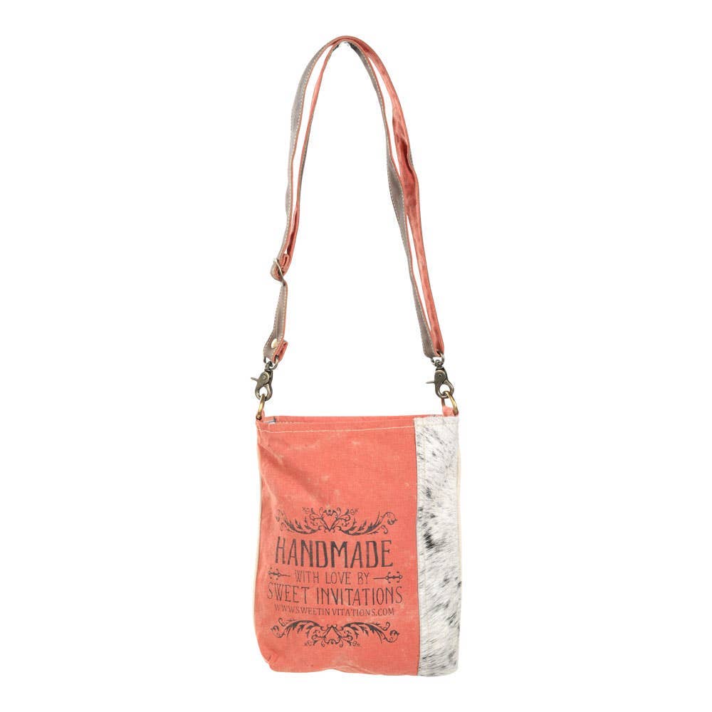 Light Red Handmade With Love Shoulder Bag