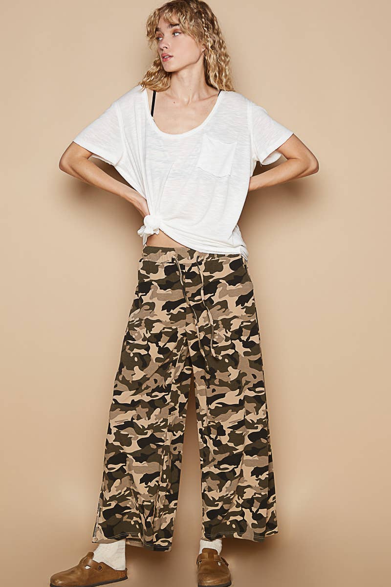 Scoop Neck Rayon Slub Tee with Pocket Front and Short Sleeve