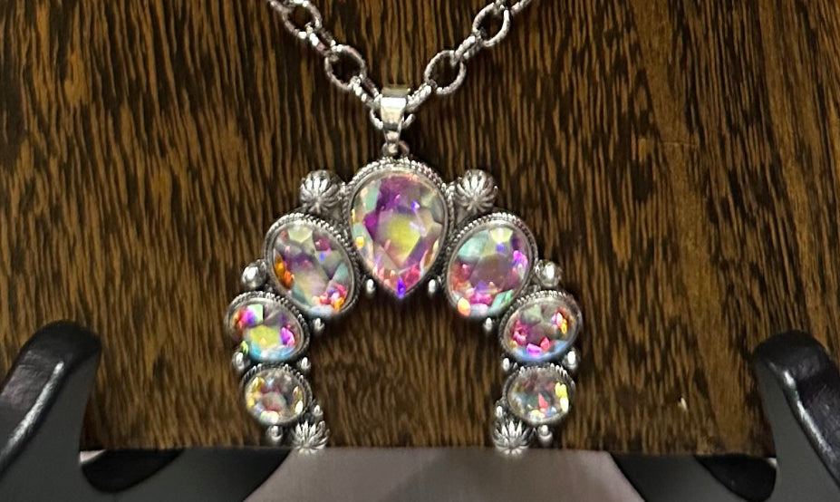 Ab rhinestone necklace!