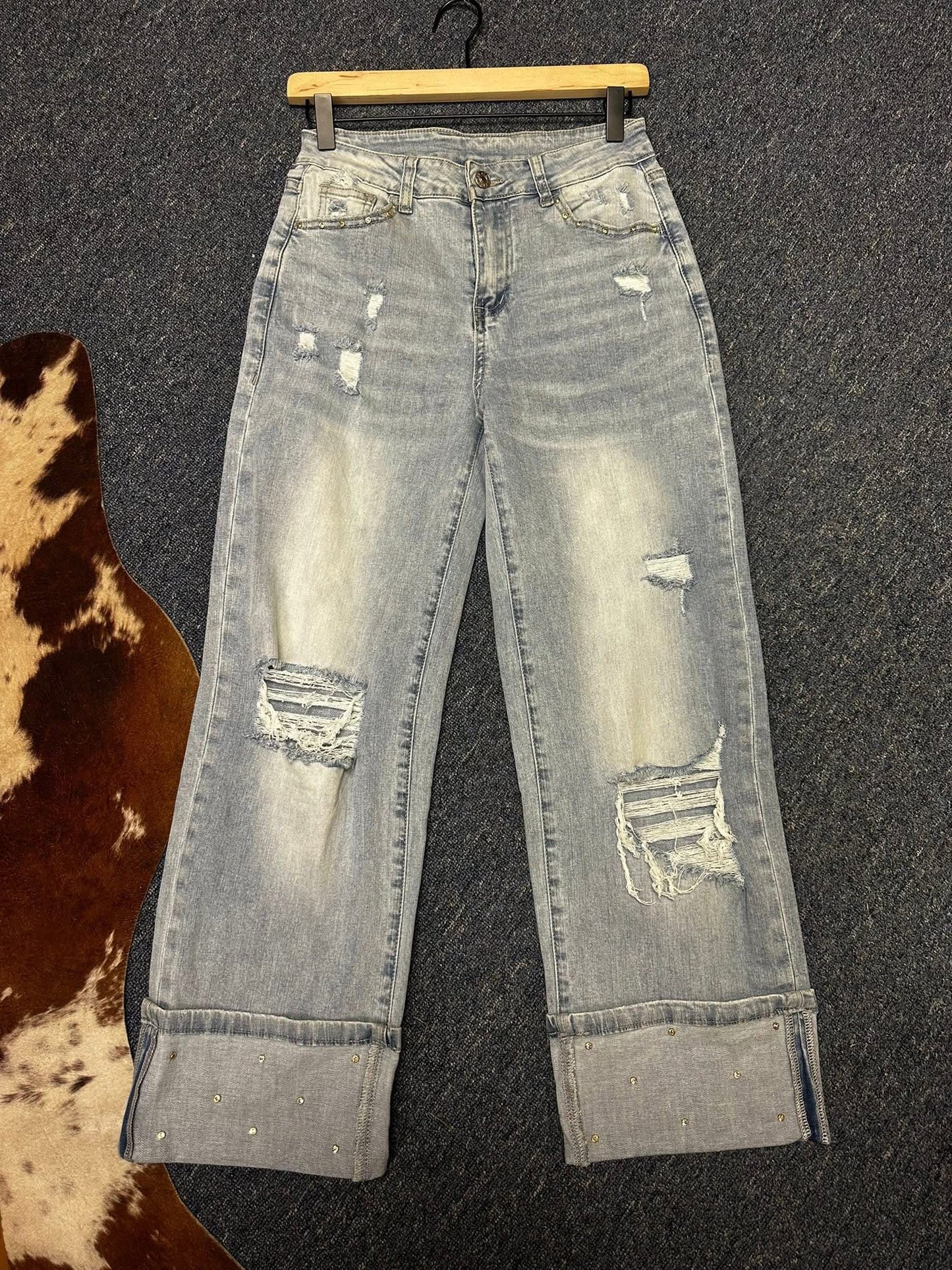 Rhinestone denim