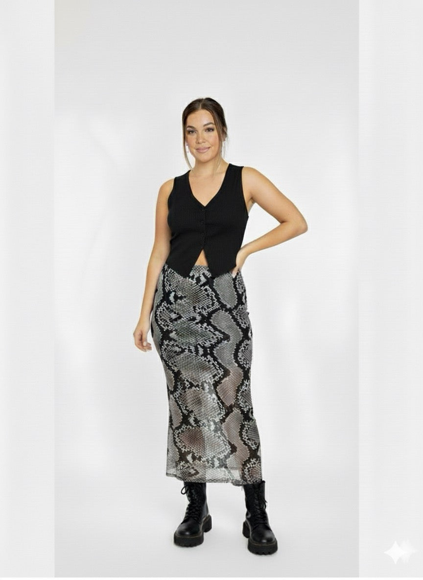 Sleeveless button up casual top