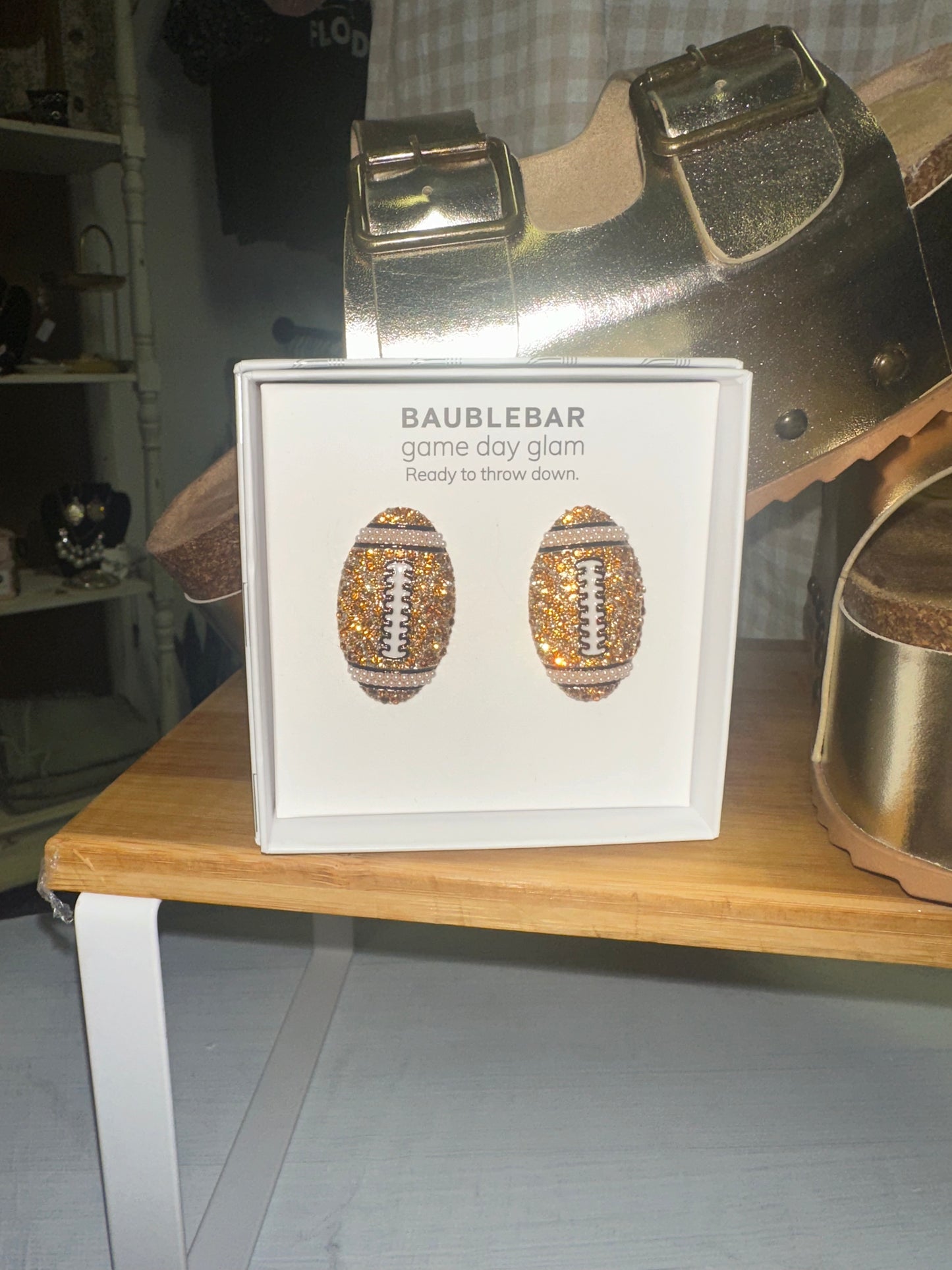 Baublebar football earrings