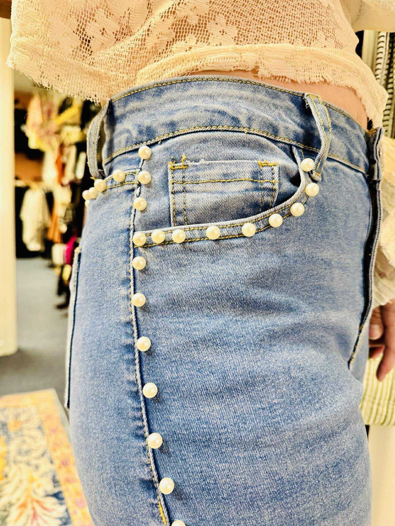 Pearl Boot Cut Denim Jeans