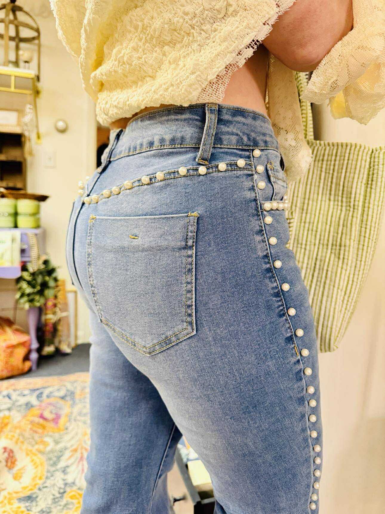Pearl Boot Cut Denim Jeans