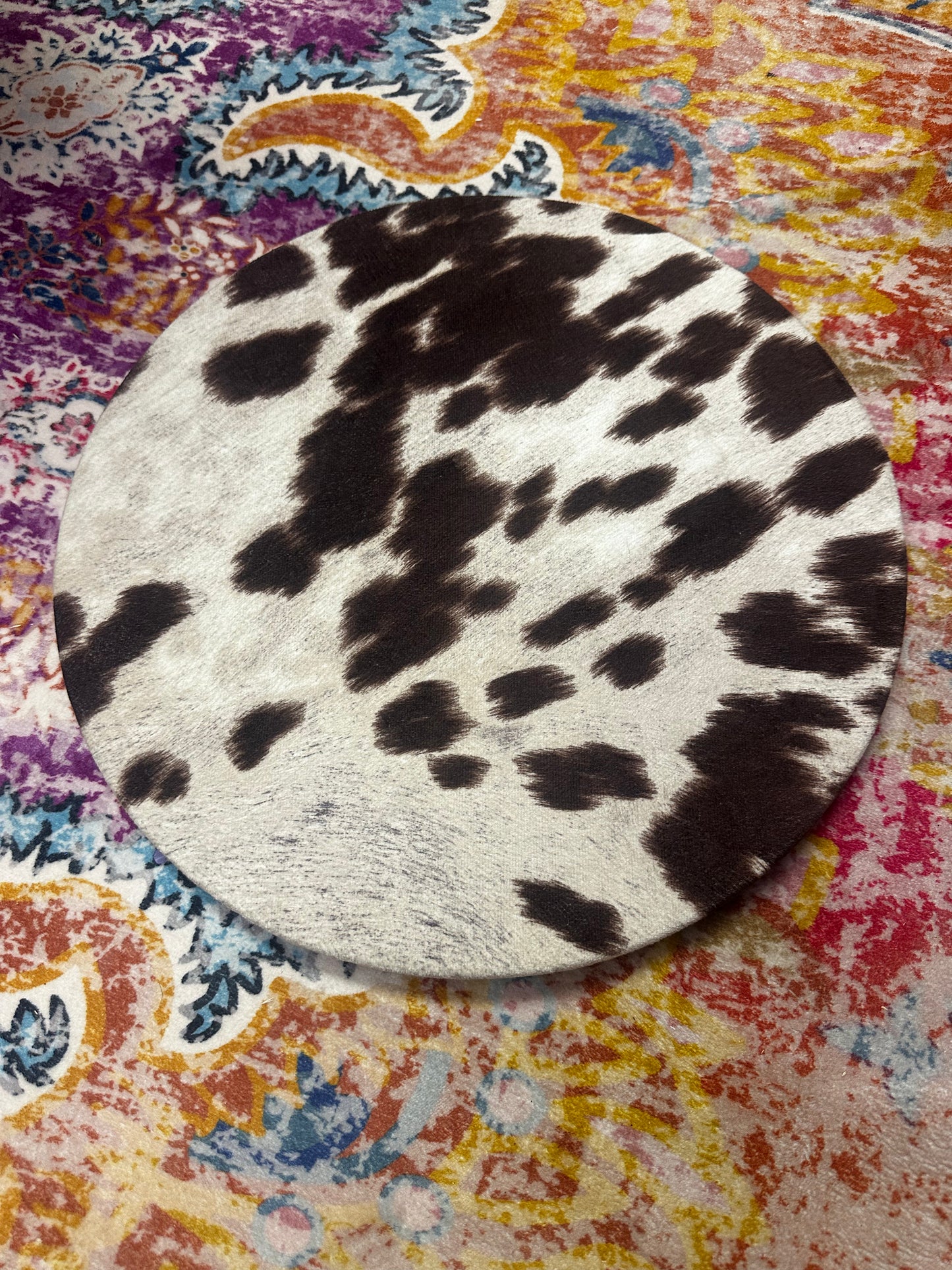 Faux cowhide