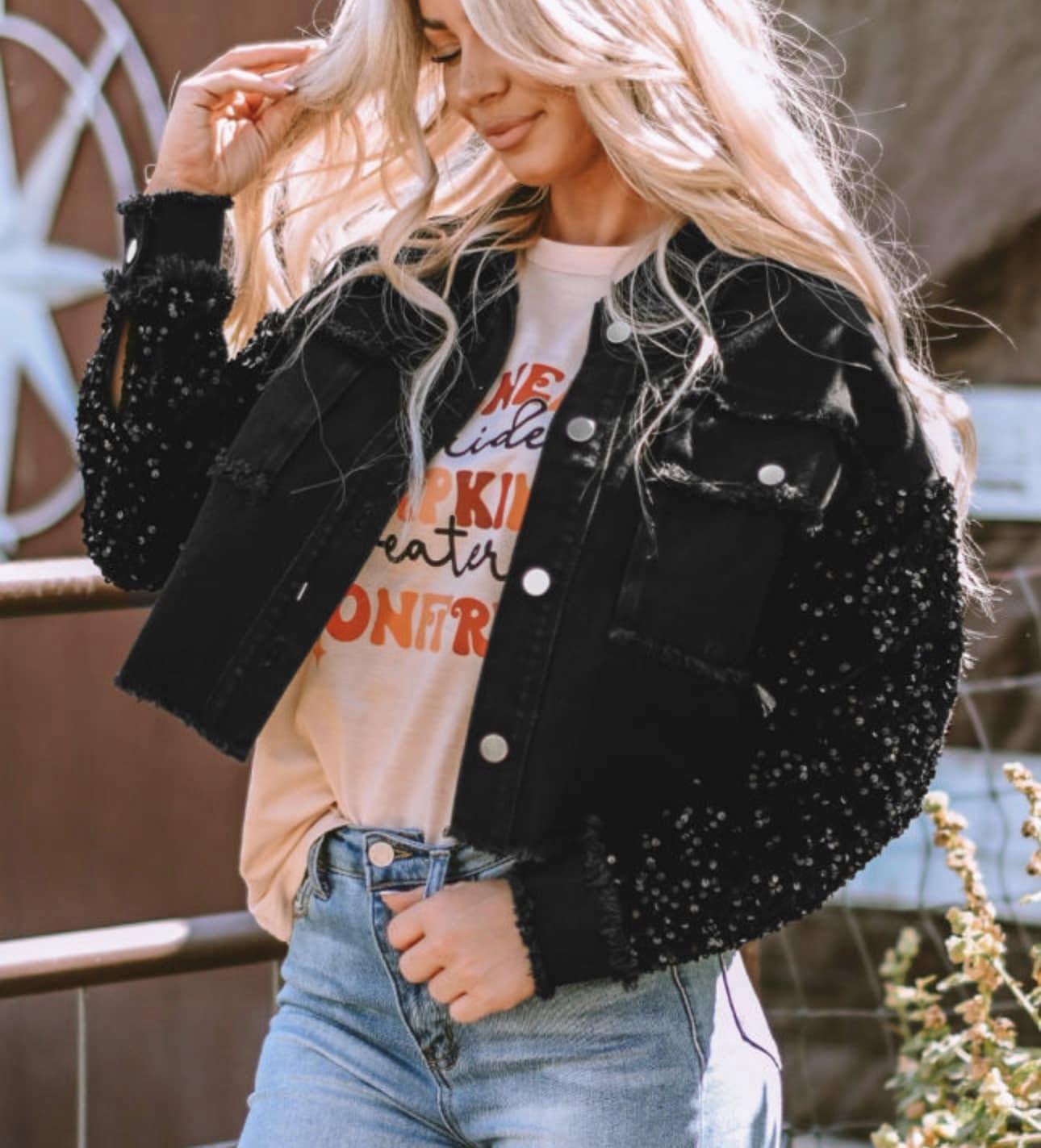Sequin jacket