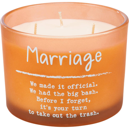 Marriage Poetry Candle