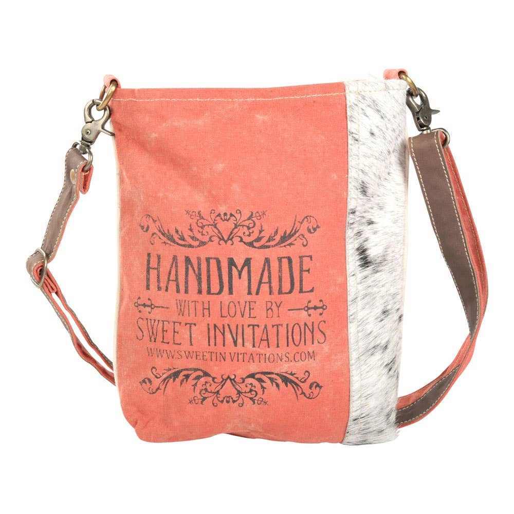 Light Red Handmade With Love Shoulder Bag