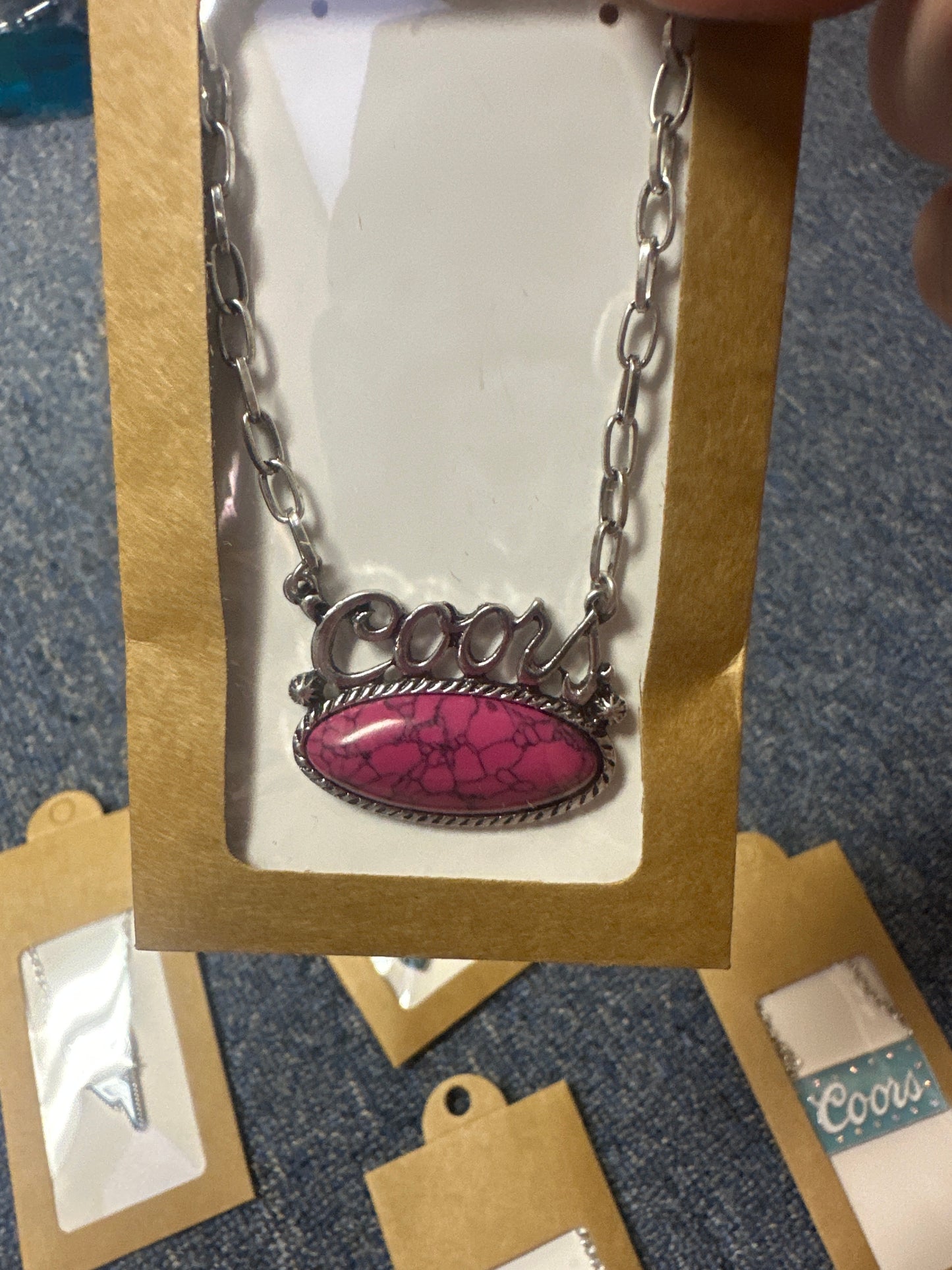 Beer lable necklces