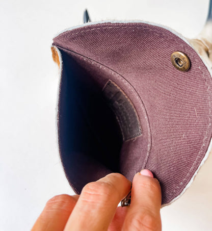 Jackie - Keychain Wallet Hair On Cowhide Keychain Wallet