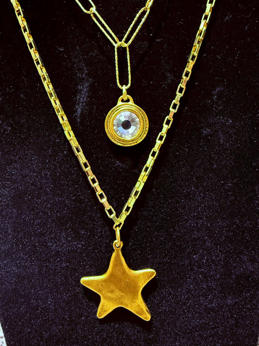 Double strand Swarovski necklace