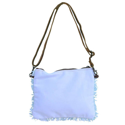 Saint Tropez Canvas Shoulder Bag WHITE