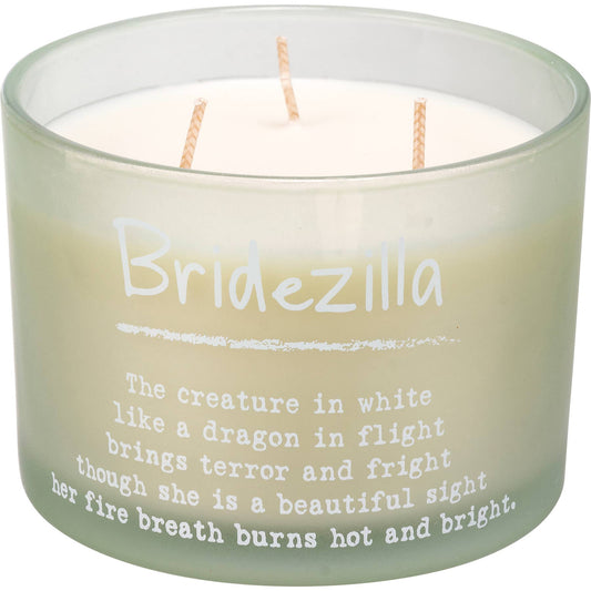 Bridezilla Poetry Candle