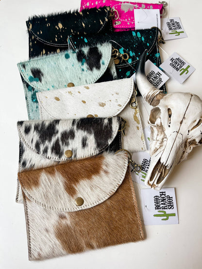 Jackie - Keychain Wallet Hair On Cowhide Keychain Wallet