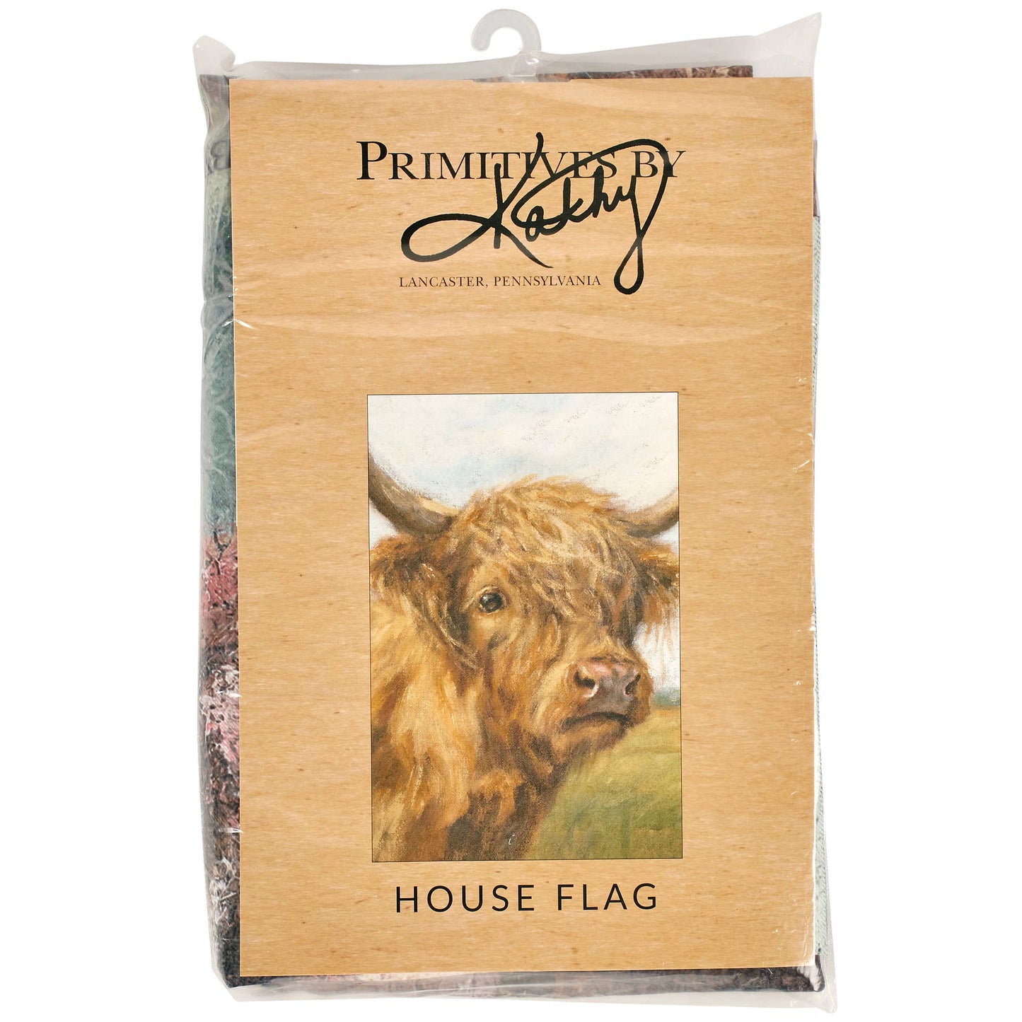 Highland Cow House Flag