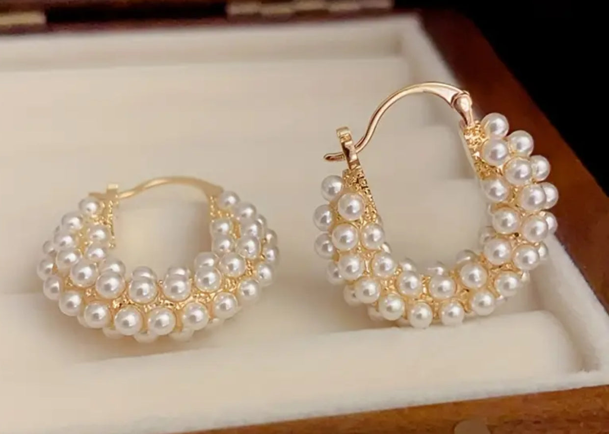 Pearl earrings