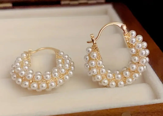 Pearl earrings