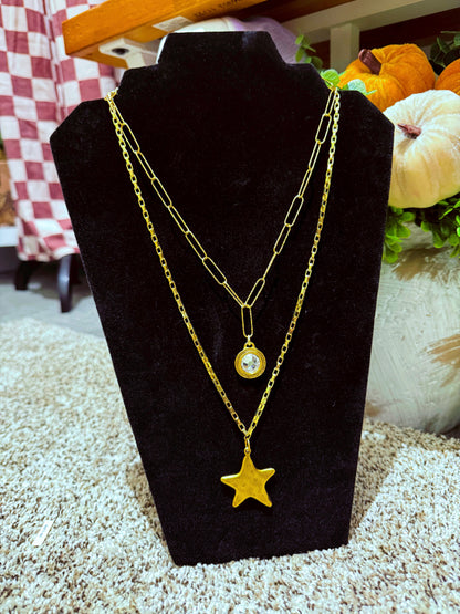 Double strand Swarovski necklace