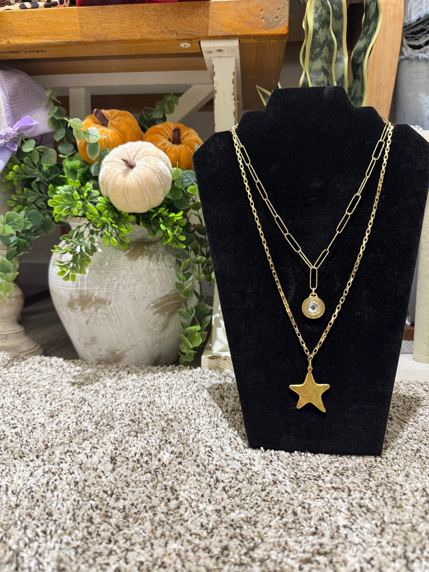 Double strand Swarovski necklace