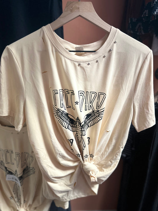 Free Bird rhinestone top