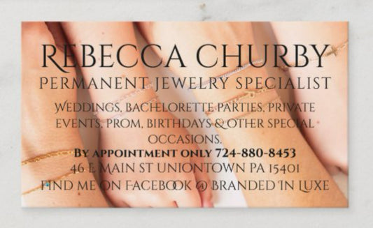 Wedding permanent jewelry  package 1