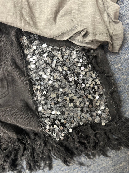 Over sized Rhinestone heart top