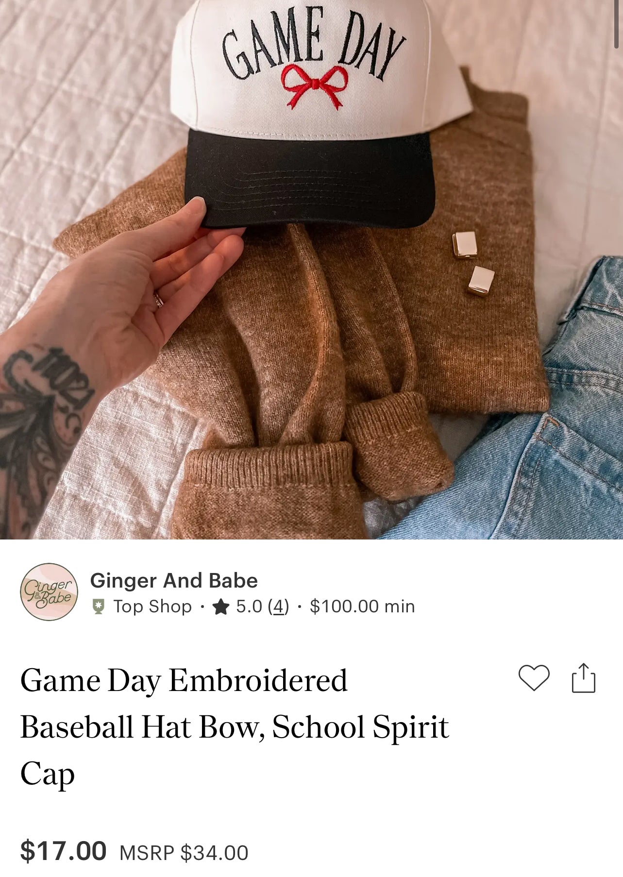 Game day hat