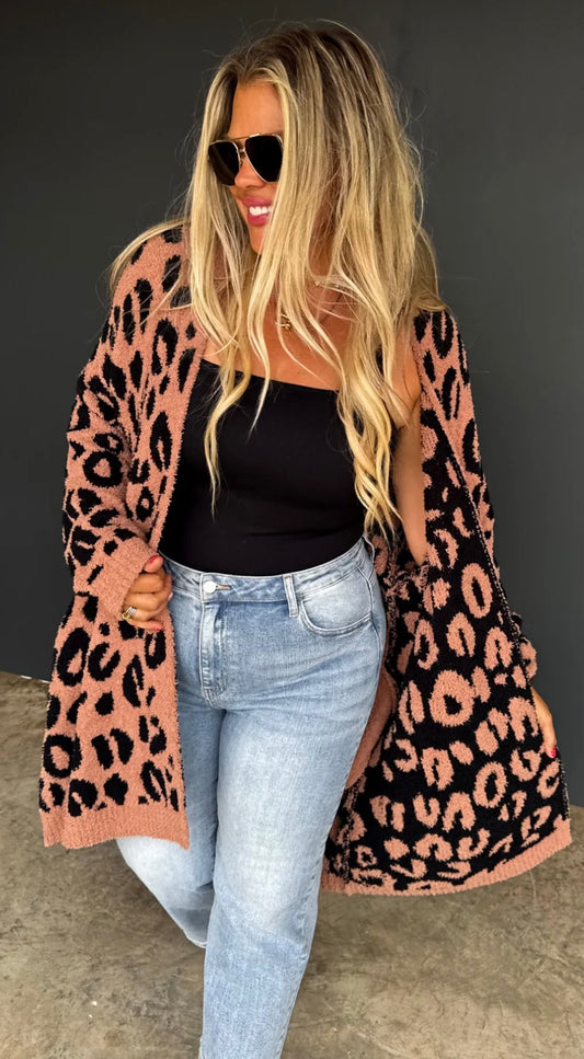 Blakely cloud leopard Cardi