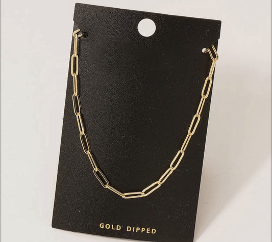 Layering chains necklace