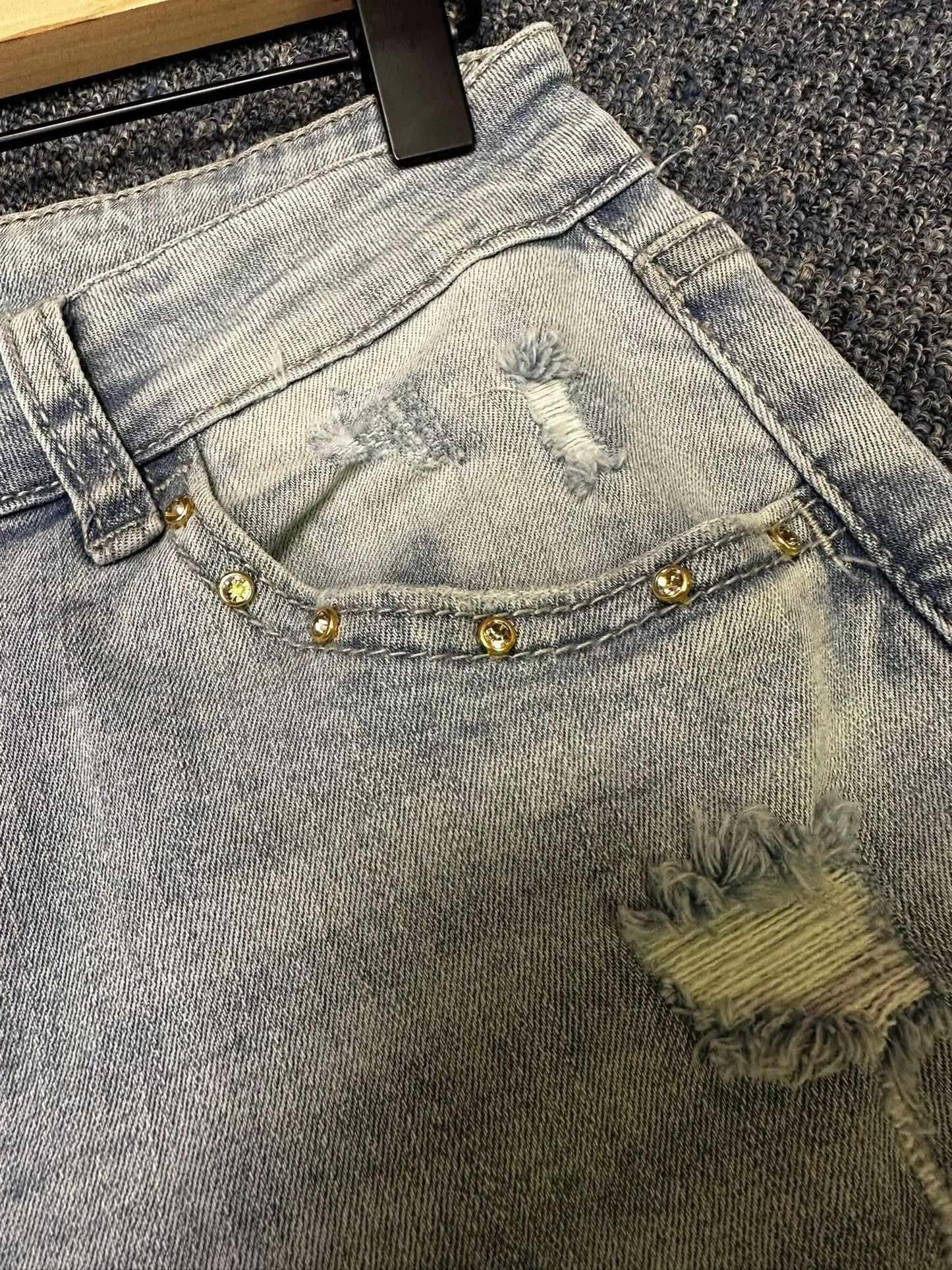 Rhinestone denim