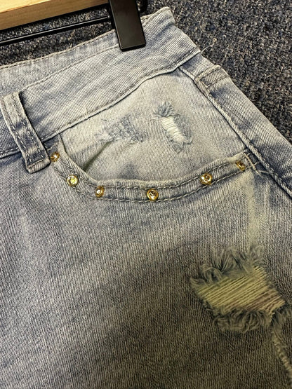 Rhinestone denim