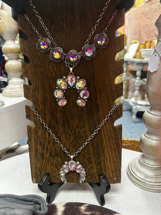 Ab rhinestone necklace!