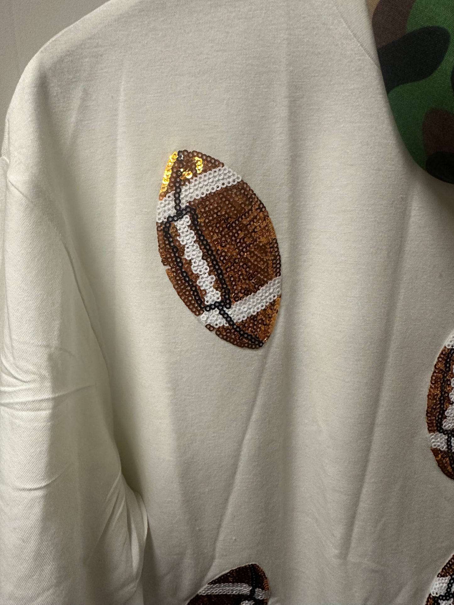 Football sequin T-shirt