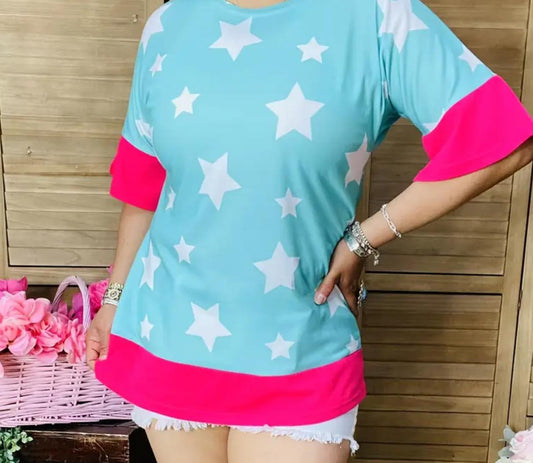 CURVY flag tee