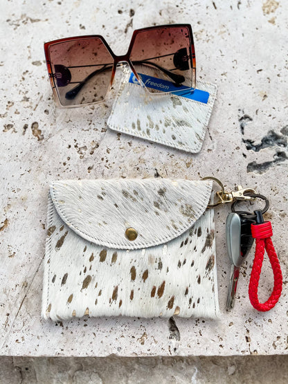 Jackie - Keychain Wallet Hair On Cowhide Keychain Wallet
